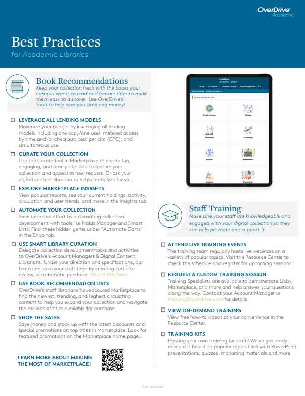 Best Practices for Academic Libraries