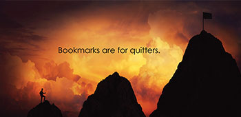 Bookmarks are for quitters Postcard