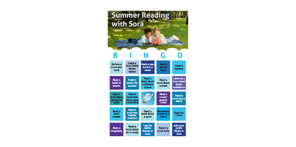 Summer Reading with Sora - BINGO