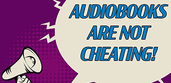 Audiobooks Are Not Cheating Postcard